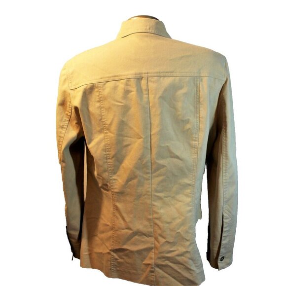 Tilley Endurables Womens 10 Utility Jacket Shacket Beige Pockets Made In Canada - Picture 3 of 5